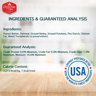 Show full view: Chicken Soup for the Soul Crunchy Bites Peanut Butter Dog Treats, 12-oz bag slide 7 of 12