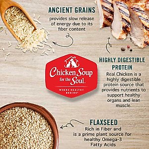 Chicken Soup for the Soul Mature & Senior Chicken, Turkey & Duck Recipe Canned Dog Food, 13-oz, case of 12