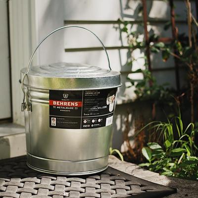 Show full view: Behrens Galvanized Steel Locking-lid Pet Food Storage Container, 6-gal slide 5 of 6