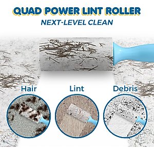 SunGrow Portable & Sticky Dog & Cat Hair Lint Roller, 2 count