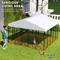Show in main carousel: PawHut Outdoor Dog Kennel, Silver, 9.8 x 9.8 x 6.8-ft slide 5 of 10