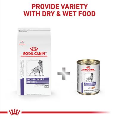 Show full view: Royal Canin Veterinary Diet Adult Mature Consult Medium Breed Dry Dog Food, 8.8-lb bag slide 7 of 11