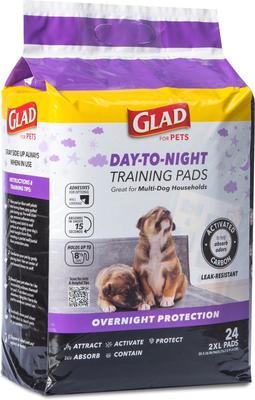 Show full view: Glad for Pets Activated Carbon Giant Sized Dog Training Pads, 30 x 36-in, 24 count, Unscented slide 3 of 8