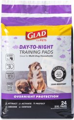 Glad for Pets Activated Carbon Giant Sized Dog Training Pads, 30 x 36-in, 24 count, Unscented