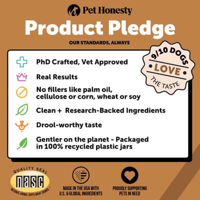 Show full view: Pet Honesty Flea & Tick Defense Bacon Soft Chew Flea & Tick Repellent Supplement for Dogs, 90 count, 270 count slide 8 of 11