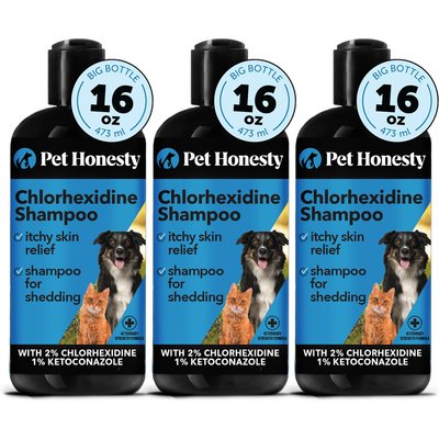 Pet Honesty Pet Honesty Chlorhexidine Antibacterial Itchy Skin, Allergy Relief & Sensitive Skin Dog Shampoo, 48-fl oz bundle