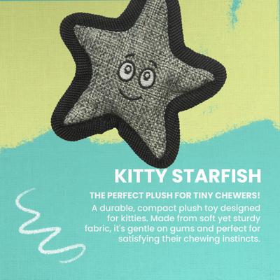 Show full view: Snugarooz Kitty Starfish Plush Cat Toy with Catnip slide 2 of 6
