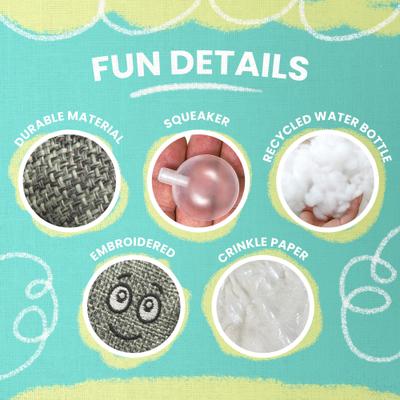 Show full view: Snugarooz Kitty Starfish Plush Cat Toy with Catnip slide 3 of 6