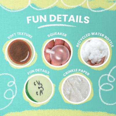 Show full view: Snugarooz Kitty Avocato Plush Cat Toy slide 4 of 8