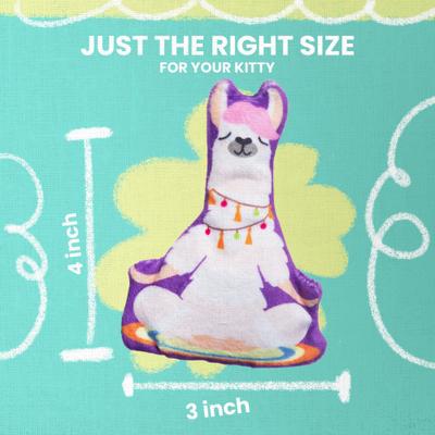Show full view: Snugarooz Kitty Llamaste Plush Cat Toy slide 4 of 5