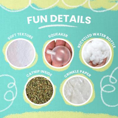 Show full view: Snugarooz Kitty Llamaste Plush Cat Toy slide 3 of 5