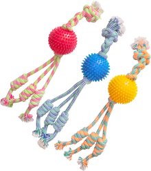 Snugarooz Feel'N Spikey 23-in Dog Tug Toy, Color Varies