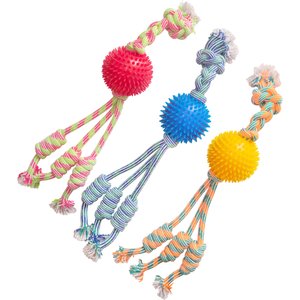 Snugarooz Feel'N Spikey 23-in Dog Tug Toy, Color Varies