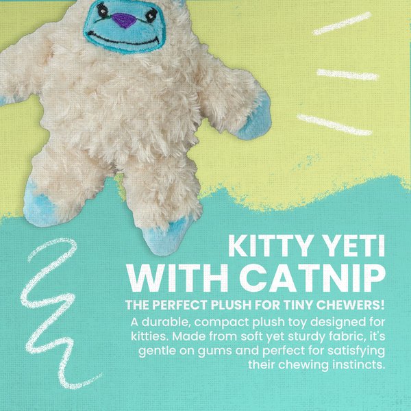 Snugarooz Kitty Yeti Plush Cat Toy with Catnip