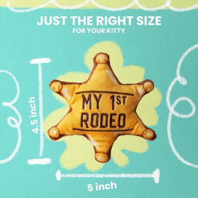 Show full view: Snugarooz Kitty 1st Rodeo Plush Cat Toy with Catnip slide 5 of 6