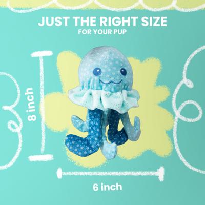 Show full view: Snugarooz Jelly the Fish Squeaky Dog Plush Toy slide 5 of 6