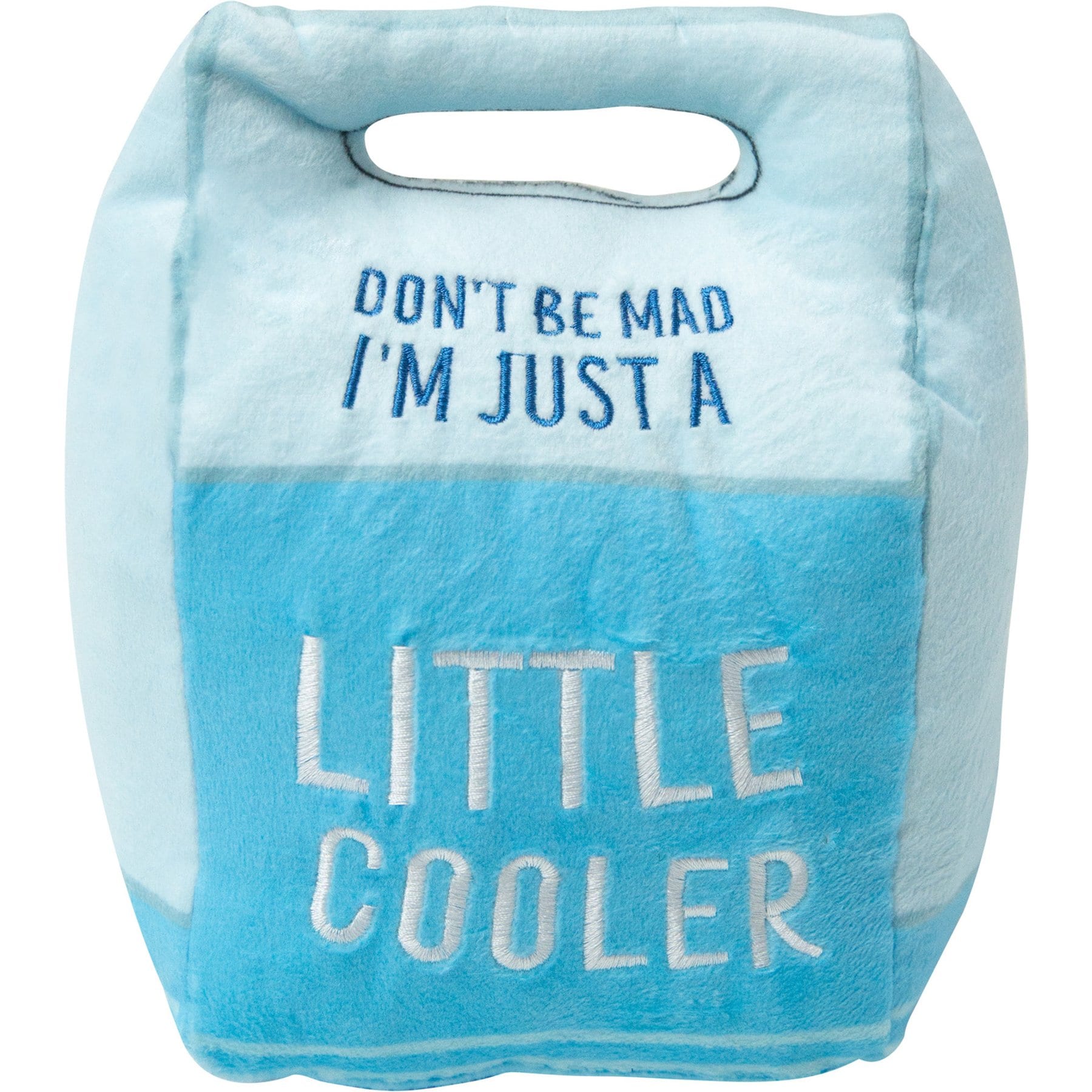 Snugarooz Don't Be Mad Cooler Squeaky Dog Plush Toy
