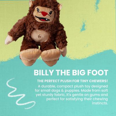 Show full view: Snugarooz Billy the Big Foot Squeaky Dog Plush Toy slide 2 of 5