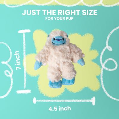 Show full view: Snugarooz Young Yeti Squeaky Dog Plush Toy slide 4 of 6