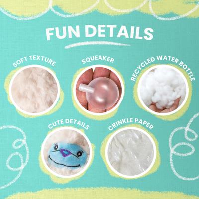 Show full view: Snugarooz Young Yeti Squeaky Dog Plush Toy slide 3 of 6