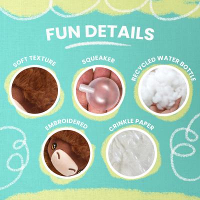 Show full view: Snugarooz Nyland the Highland Squeaky Dog Plush Toy slide 6 of 9