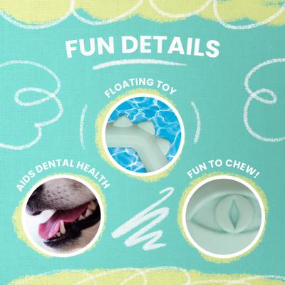 Show full view: Snugarooz Floating Croc Dog Chew Toy slide 3 of 4