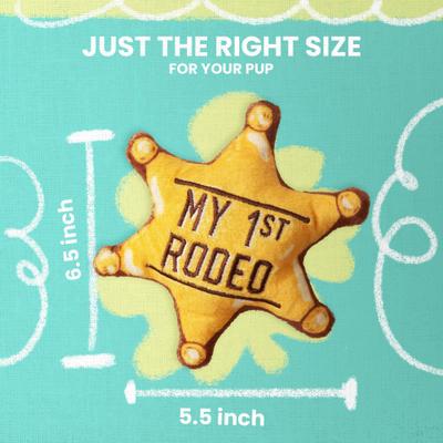 Show full view: Snugarooz Baby 1st Rodeo Squeaky Dog Plush Toy slide 5 of 7