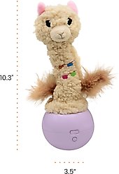 Catstages Electronic Dancing Llama Interactive Cat Plush Motion Toy, Wobbles, White slide 2 of 7
