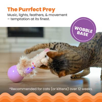 Show full view: Catstages Electronic Dancing Llama Interactive Cat Plush Motion Toy, Wobbles, White slide 4 of 9