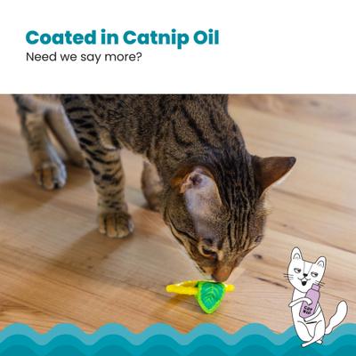 Show full view: Catstages Dental Lemon Teether Cat Plush Toy with Catnip Oil, Yellow slide 4 of 9