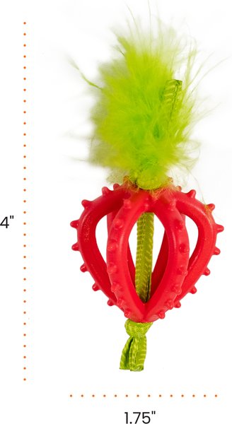 Yeowww! Strawberry Cat Plush Toy with Catnip