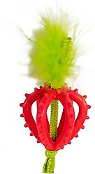 Catstages Dental Strawberry Teether Cat Plush Toy with Catnip Oil, Pink