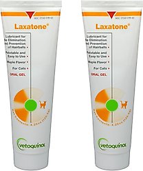 Vetoquinol Laxatone Gel Hairball Control Supplement for Cats, 4.25-oz tube, bundle of 2