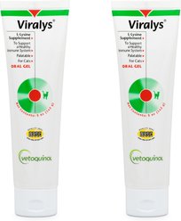 Vetoquinol Viralys Gel Immune Supplement for Cats, 2 count