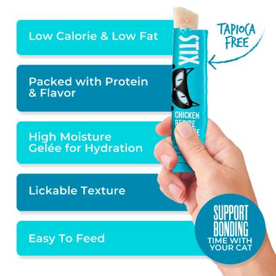 Show full view: Tiki Cat Stix Gelee Chicken Lickable Kitten Treats, 3-oz pouch, pack of 6 slide 6 of 9