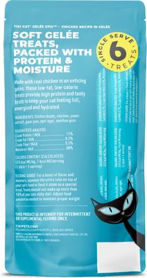 Show full view: Tiki Cat Stix Gelee Chicken Lickable Kitten Treats, 3-oz pouch, pack of 6 slide 3 of 9