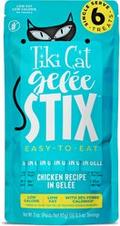 Tiki Cat Stix Gelee Chicken Lickable Kitten Treats, 3-oz pouch, pack of 6