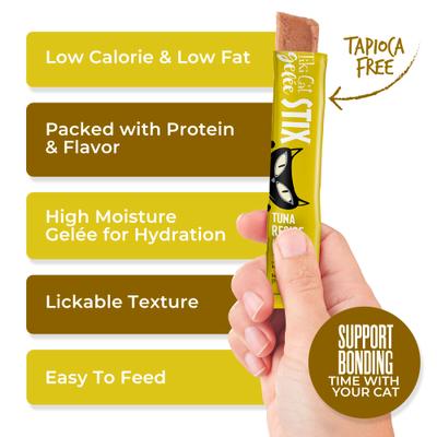 Show full view: Tiki Cat Stix Gelee Tuna Lickable Cat Treat, 3-oz pouch, pack of 6 slide 6 of 9