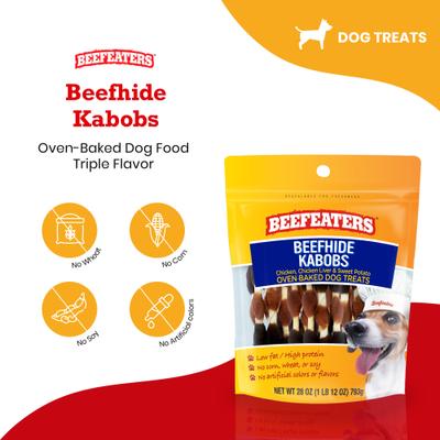 Show full view: Beefeaters Beefhide Kabobs Jerky Dog Treats, 28-oz bag slide 3 of 8