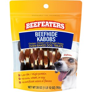 Beefeaters Beefhide Kabobs Jerky Dog Treats, 28-oz bag