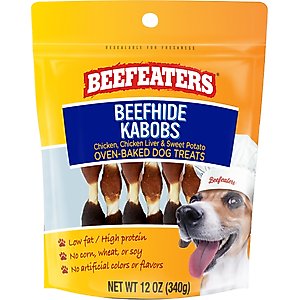 Beefeaters Beefhide Kabobs Jerky Dog Treats, 12-oz bag