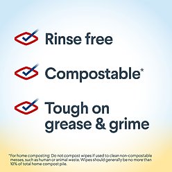 Clorox Simply Lemon Compostable Cleaning Wipes, 225 count slide 2 of 9