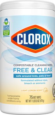 Show full view: Clorox Simply Lemon Compostable Cleaning Wipes, 225 count slide 3 of 11