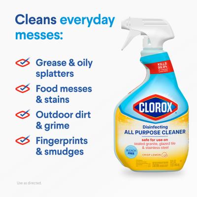 Show full view: Clorox All Purpose Cleaner Lemon Disinfecting Spray, 94-fl oz bottle slide 6 of 12