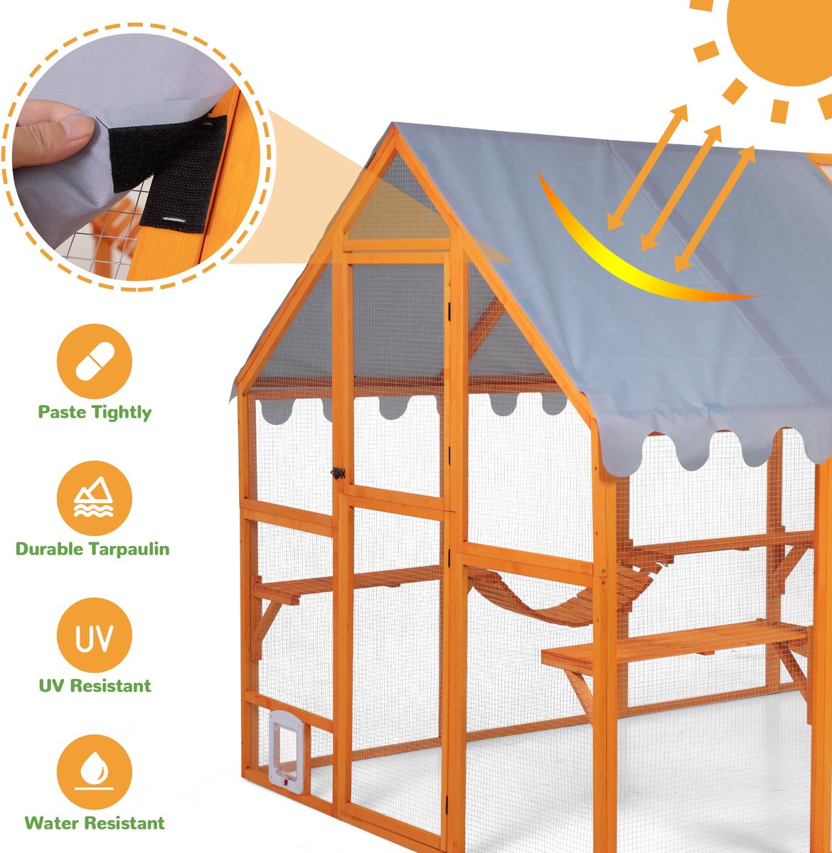 Coziwow Outdoor Walk-in Catio Cat Exercise Pen