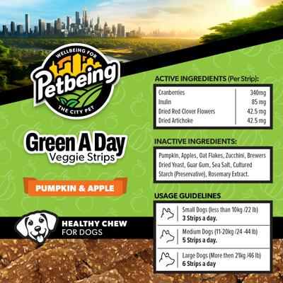 Show full view: PetBeing Healthy Vegetarian Mix Flavours Pack Chew Supplement for Dogs, 3-oz bag, case of 4 slide 8 of 10