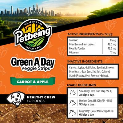 Show full view: PetBeing Healthy Vegetarian Mix Flavours Pack Chew Supplement for Dogs, 3-oz bag, case of 4 slide 7 of 10