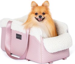 Petsfit Dog Car Seat, Pink, 17.5 x 10 x 8.5 inches