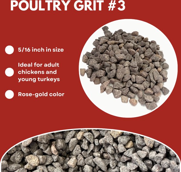 Cherry Stone Type 3 Poultry Grit Chicken Supplement, 50-lb bag