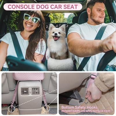 Show full view: Petsfit Dog Car Seat, Pink, 17.5 x 10 x 8.5 inches slide 4 of 8